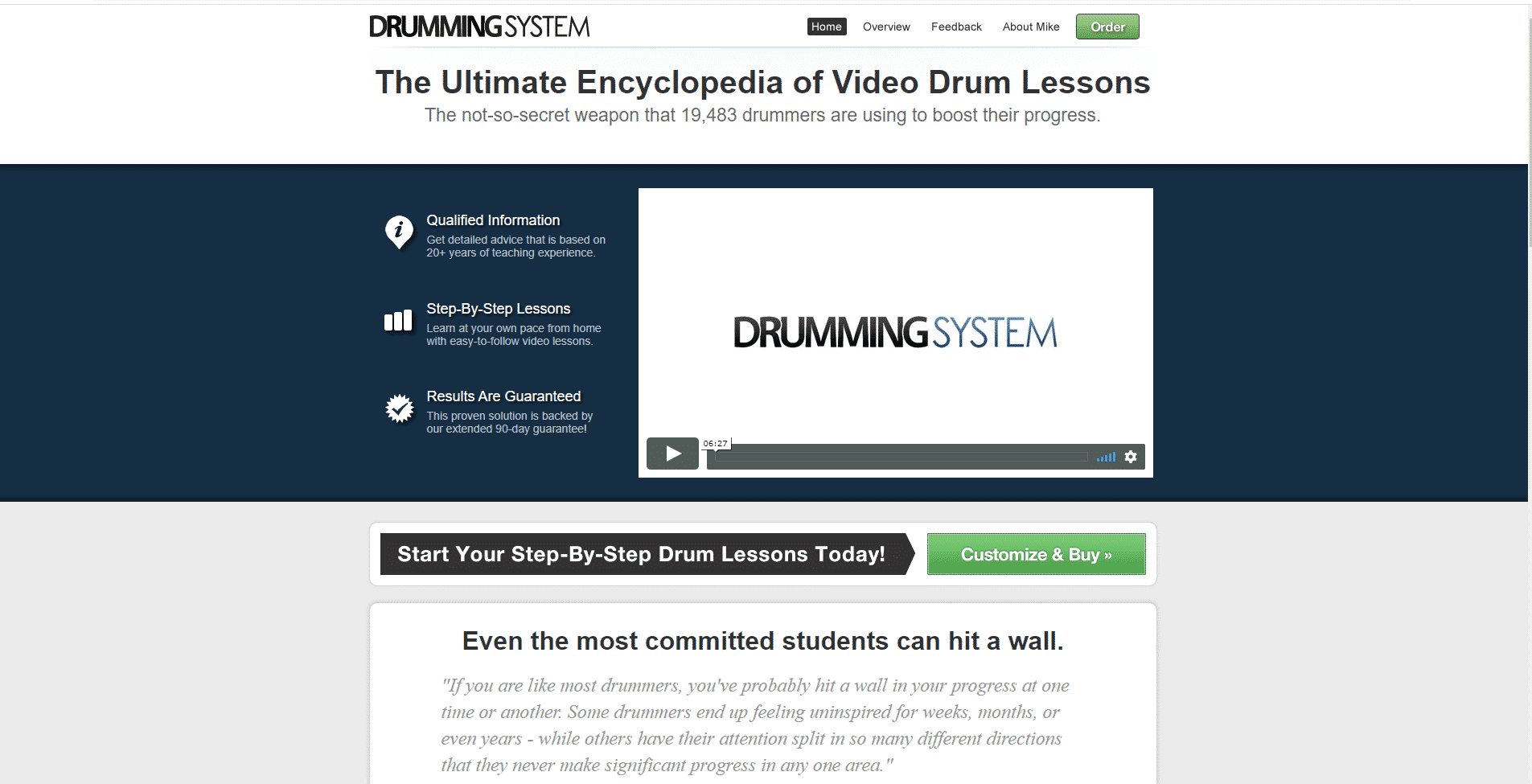 Drumming System Drum Lessons for Intermediate Online