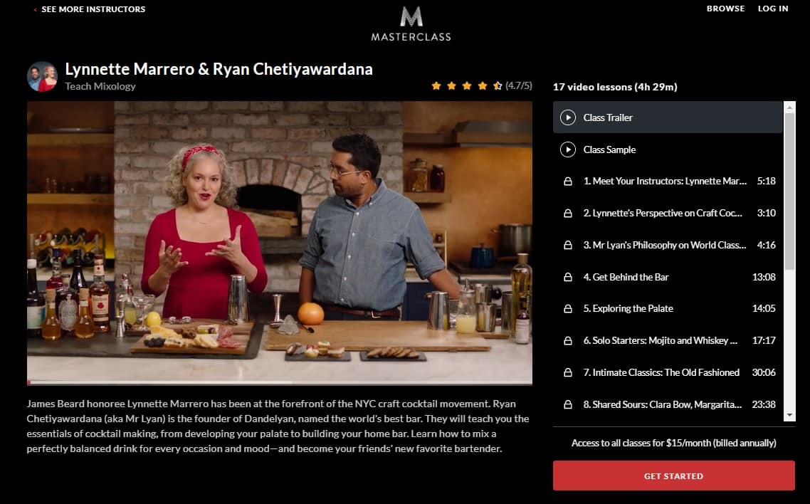 MasterClass Lynnette Marrero & Ryan Chetiyawardana Mixology Lesson Review