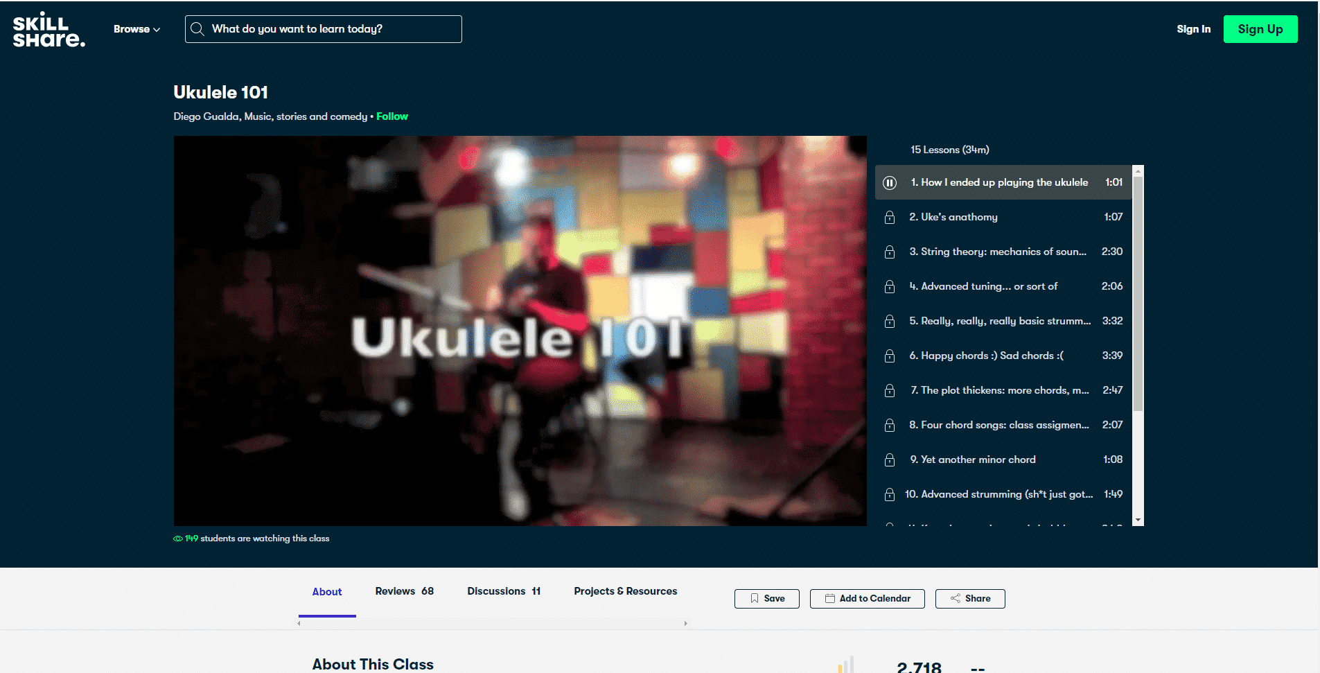 SkillShare 1 Learn Ukulele Lessons for Intermediate Online