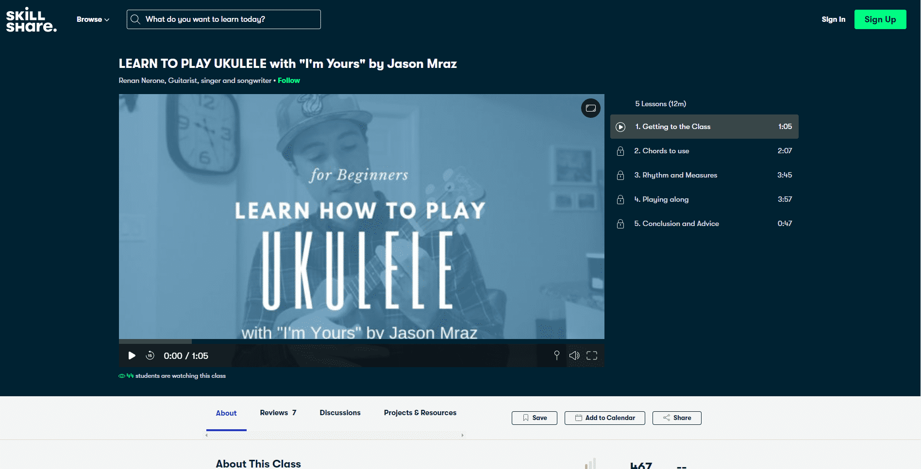 SkillShare 3 Learn Ukulele Lessons for Intermediate Online