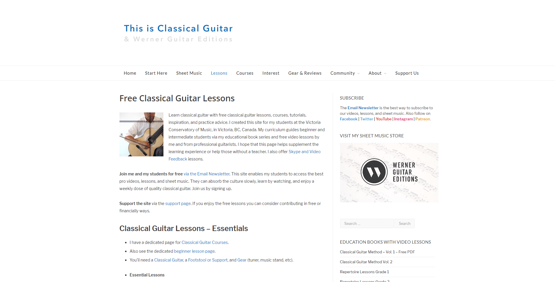 This Is Classical Guitar Guitar Lessons for Intermediate Online