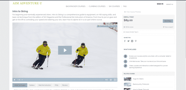 Aimadventureu Learn Ski Lessons Online