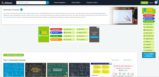 Alison Learn Geometry Lessons Online