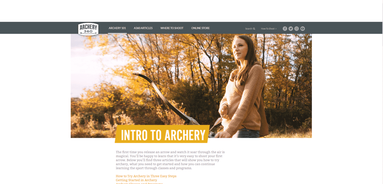 Archery360 Learn Archey Lessons Online