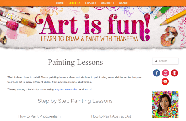 ArtIsFun Learn Painting Lessons Online