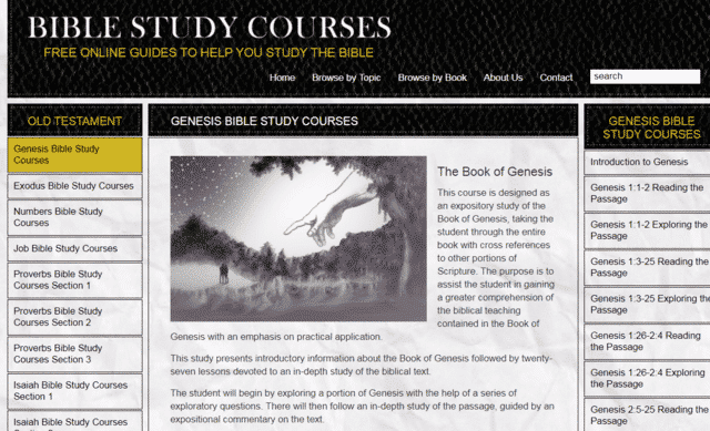 Biblestudycourses Learn Bible Lessons Online