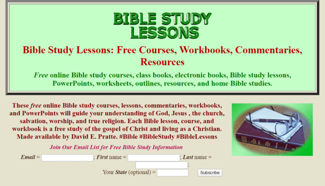 Biblestudylessons Learn Bible Lessons Online