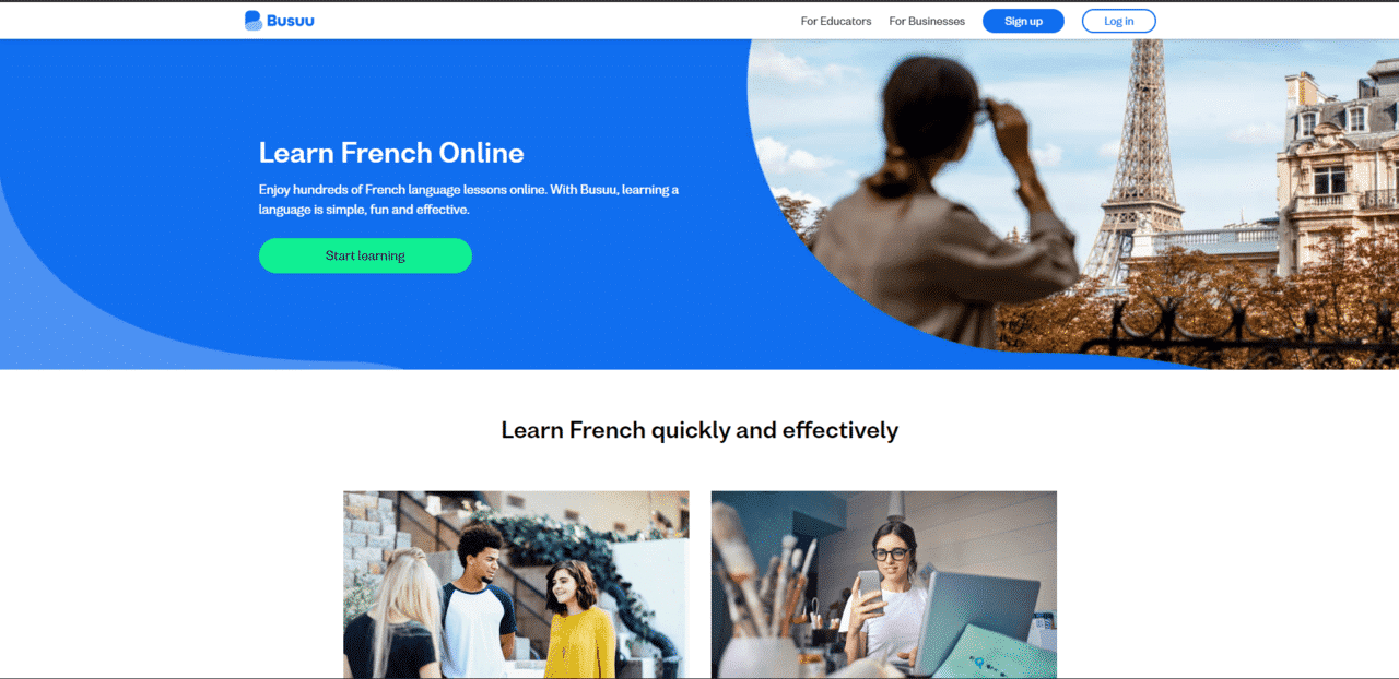 Busuu Learn French Lessons Online