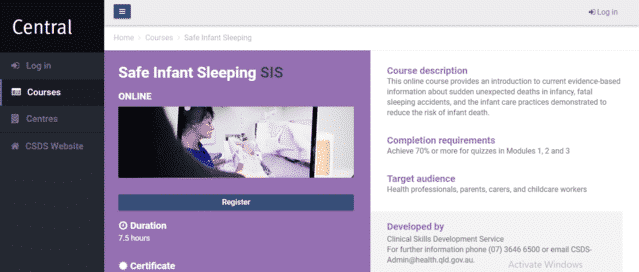 Central Learn Sleeping Lessons Online