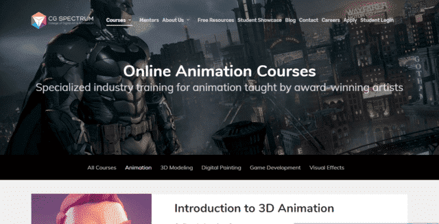 CGSpectrum Learn Animation Lessons Online
