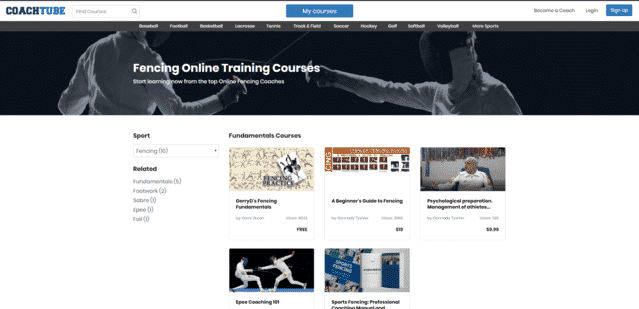 Coachtube Learn Fencing Lessons Online