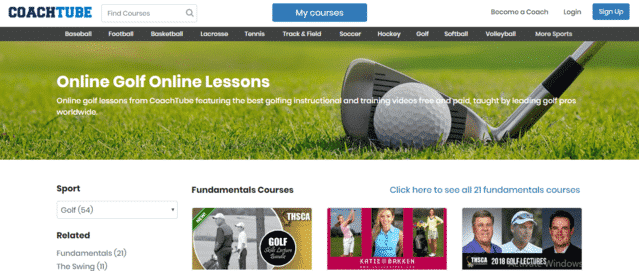 Coachtube Learn Golf Lessons Online