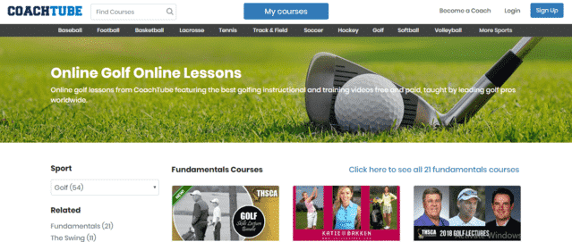 Bekwaamheid dozijn Klik 15 Websites To Learn Golf Lessons Online (Free And Paid) - CMUSE