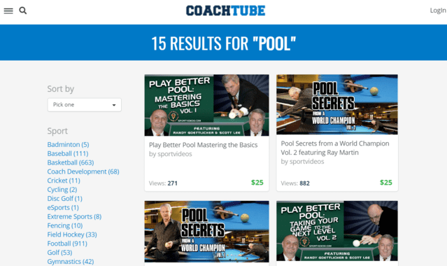 Coachtube Learn Pool Lessons Online