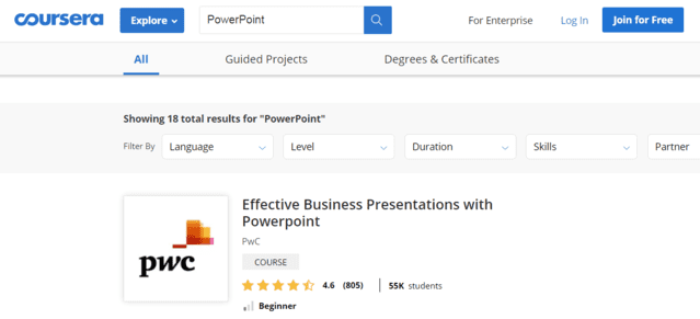 Coursera Learn PowerPoint PPT Lessons Online