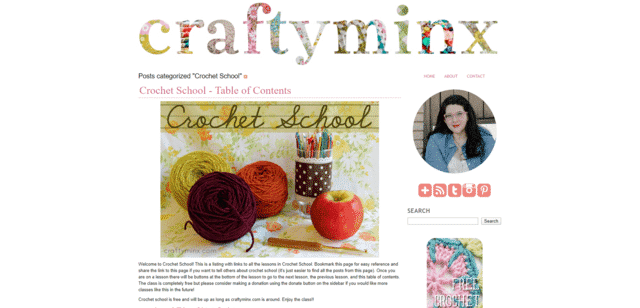 Craftyminx Learn Crocheting Lessons Online