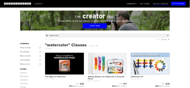 Creativelive Learn Watercolour Painting Lessons Online