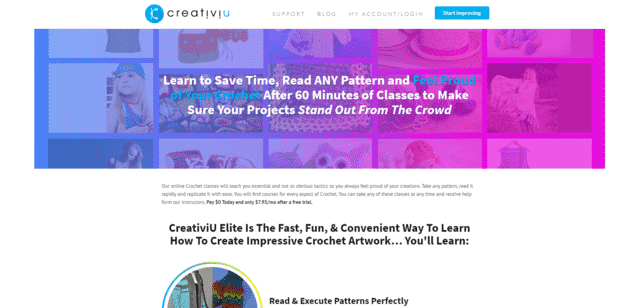 Creativiu Learn Crocheting Lessons Online