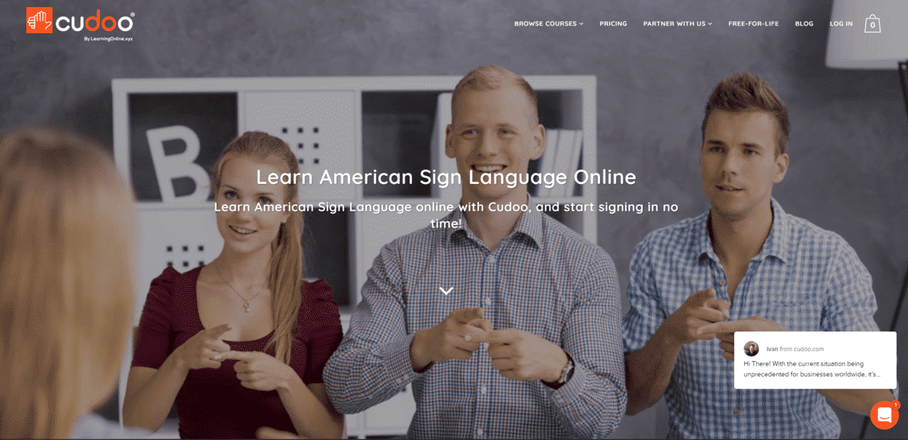 Cudoo Learn American Sign Language Lessons Online
