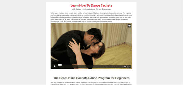 DanceClassesOnline Learn Bachata Dance Lessons Online