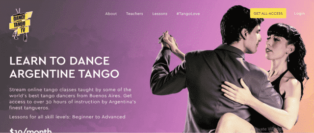 DanceTangoTV Learn Tango Lessons Online