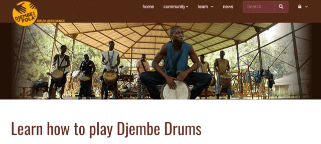 Djembefola Learn Djembe Lessons Online