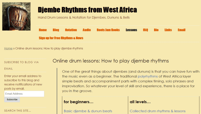 Djemberhythms Learn Djembe Lessons Online