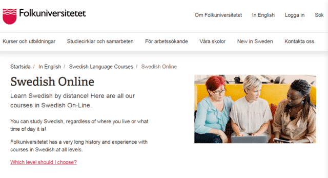 Folkuniversitetet Learn Swedish Lessons Online
