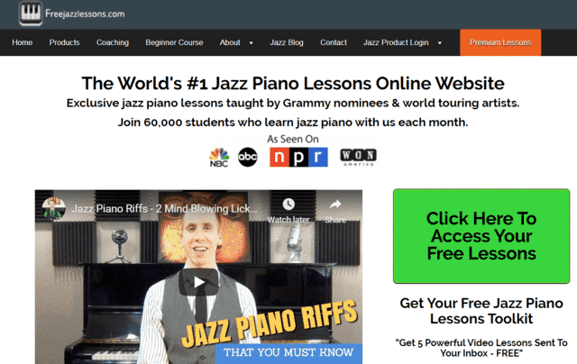 Freejazzlessons Learn Jazz Piano Lessons Online