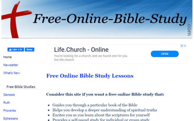 Freeonlinebiblestudy Learn Bible Lessons Online