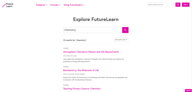 Futurelearn Learn Chemistry Lessons Online