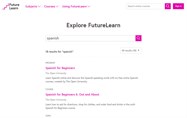FutureLearn Learn Spanish Lessons Online
