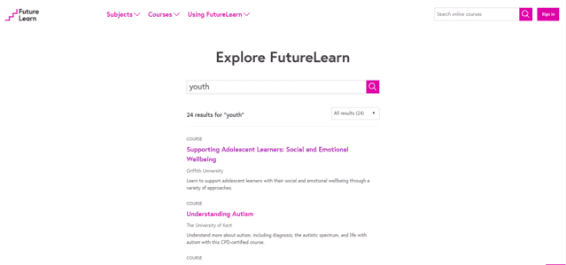 Futurelearn Learn Youth Lessons Online