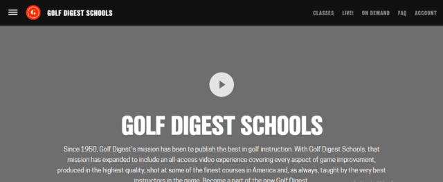 GolfDigest Learn Golf Lessons Online