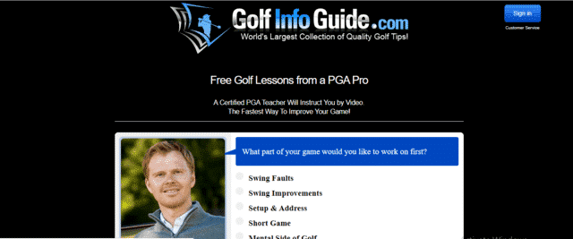 GolfInfoGuide Learn Golf Lessons Online