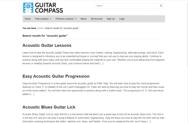 GuitarCompass-learn Acoustic Guitar Lessons Online