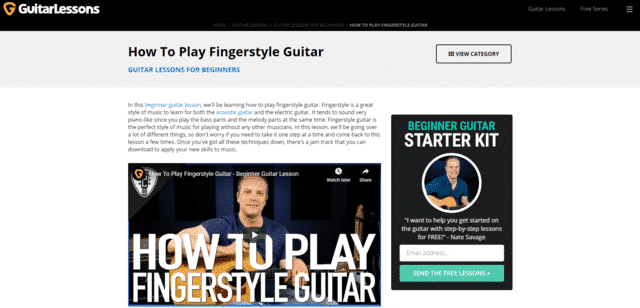 Guitarlessons Learn Fingerstyle Guitar Lessons Online