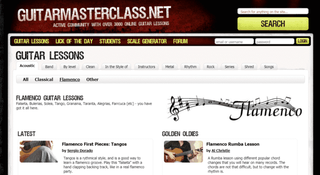 Guitarmasterclass Learn Flamenco Guitar Lessons Online