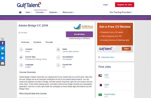 GulfTalent Learn Adobe Bridge Lessons Online