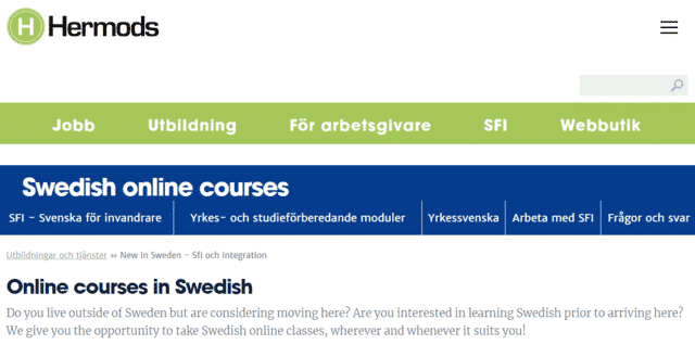 Hermods Learn Swedish Lessons Online