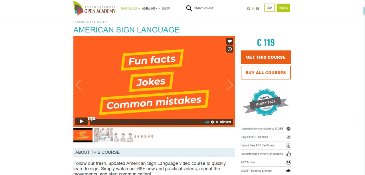 Internationalopenacademy Learn American Sign Language Lessons Online