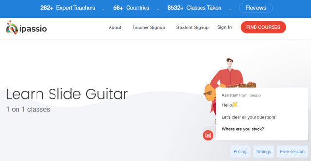 Ipassio Learn Slide Guitar Lessons Online