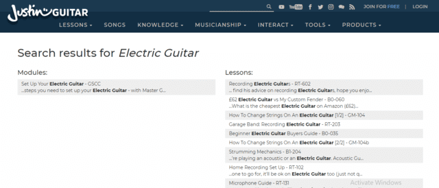 JustinGuitar Learn Electric Guitar Lessons Online