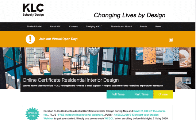 KLC Learn Interior Design Lessons Online