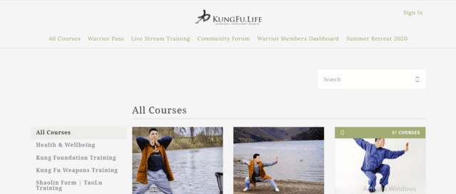 KungFuLife Learn Kung Fu Lessons Online