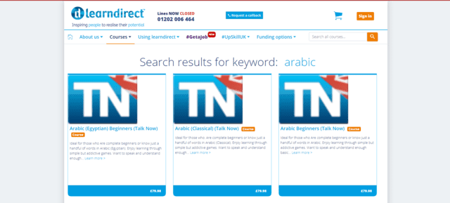 Learndirect Learn Arabic Lessons Online