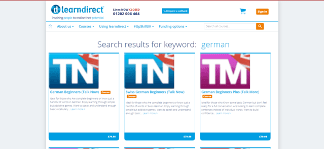 Learndirect Learn German Lessons Online