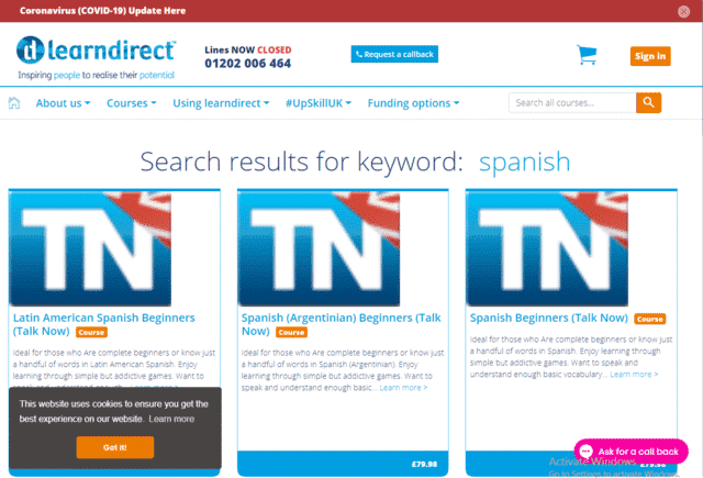 LearnDirect Learn Spanish Lessons Online