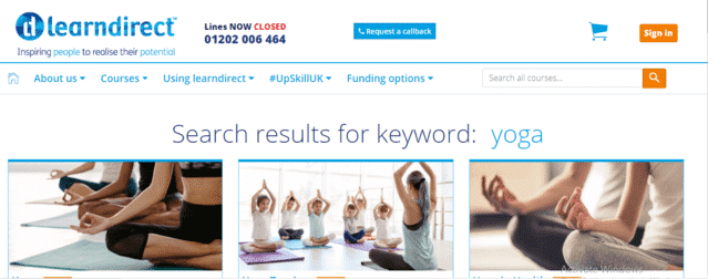 LearnDirect Learn Yoga Lessons Online