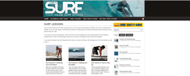 learnsurfschool learn Surfing lessons online